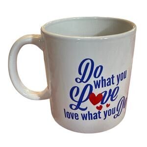Vintage Royal Norfolk Do What You Love Mug Coffee Cup Ceramic White Retro